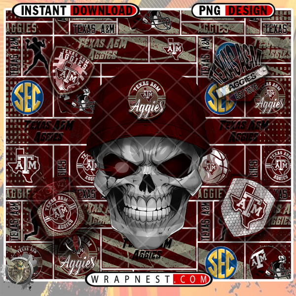 TEXAS A&M SKULL WRAP