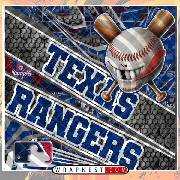 RANGERS ANGRY BASEBALL WRAP