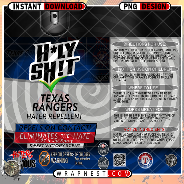 RANGERS HOLY SHIT WRAP