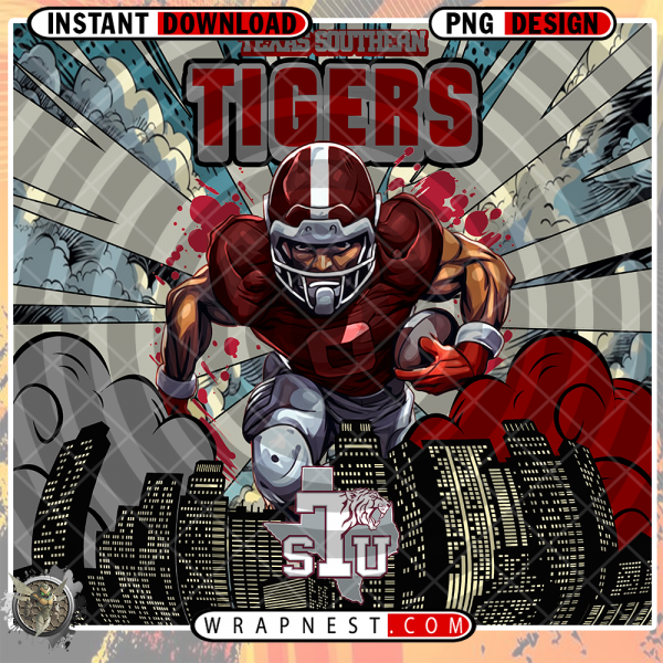 TEXAS SOUTHERN COMIC BOOK STYLE WRAP