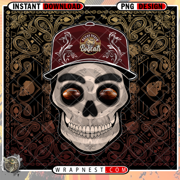 TEXAS STATE SKULL HANDKERCHIEF WRAP