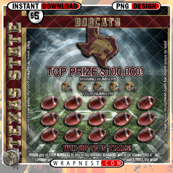 TEXAS STATE SCRATCH OFF WRAP
