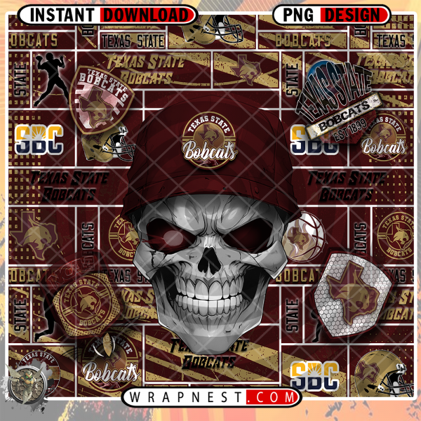 TEXAS STATE SKULL WRAP