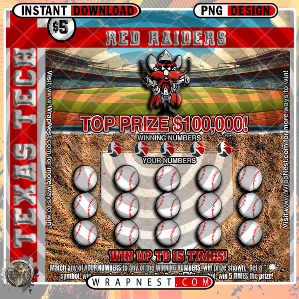 TEXAS TECH SCRATCH OFF WRAP