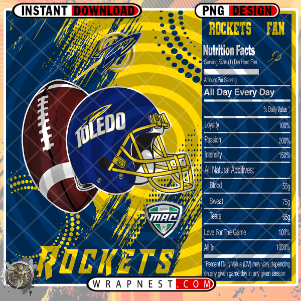 TOLEDO TEAM FAN SODA WRAP