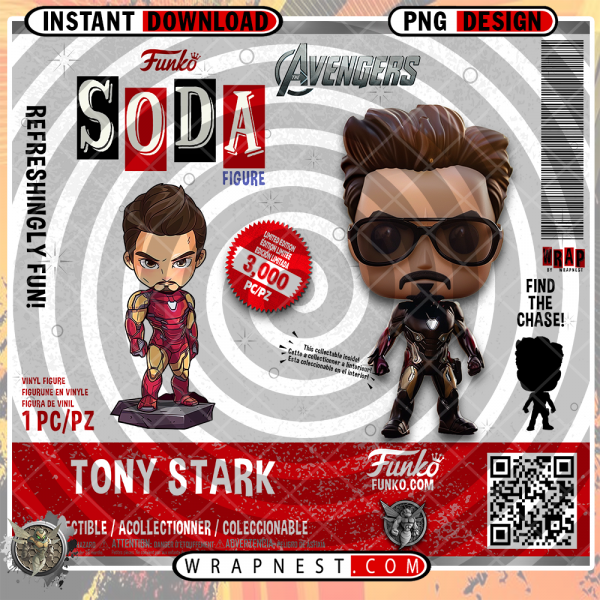 TONY STARK FUNKO SODA WRAP