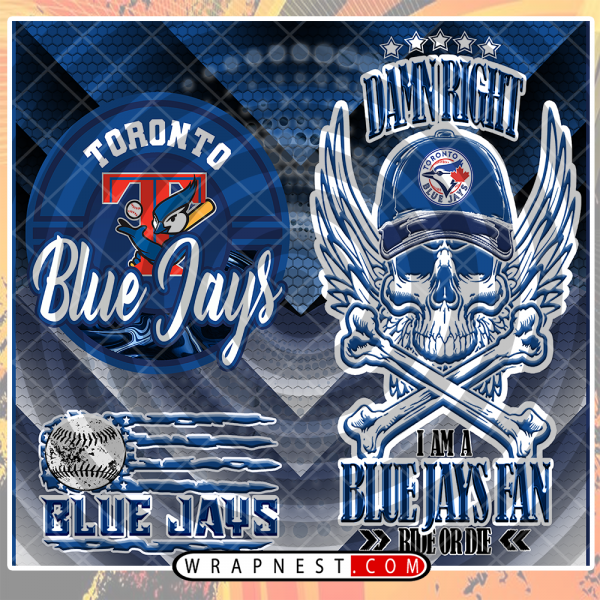 BLUE JAYS SKULL WRAP