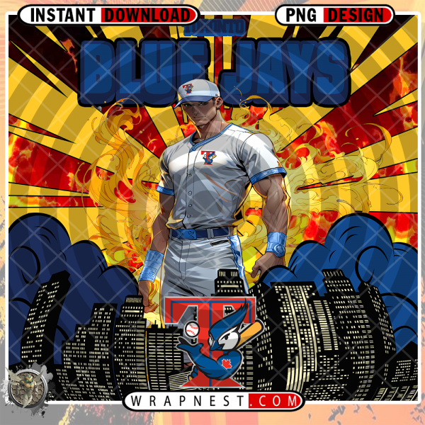 BLUE JAYS COMIC BOOK STYLE WRAP