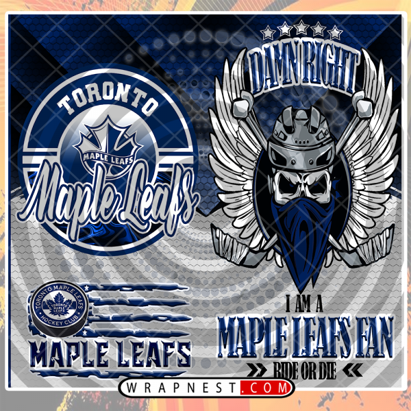 MAPLE LEAFS SKULL WRAP