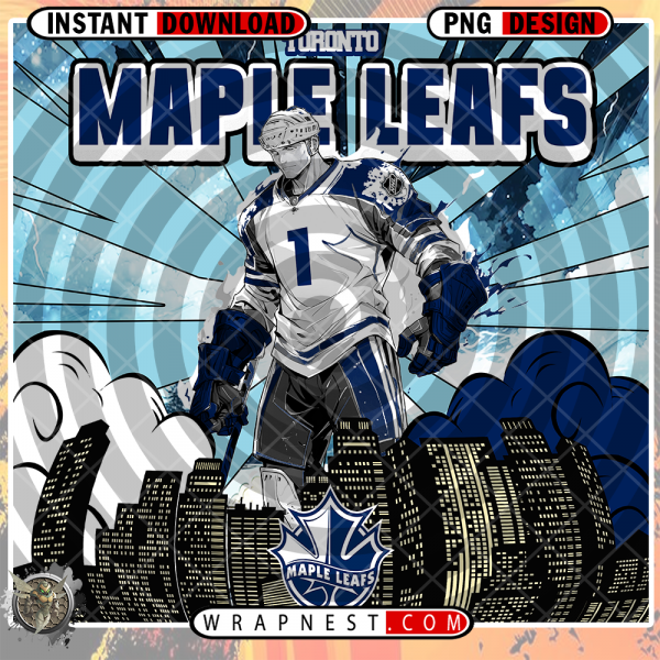 MAPLE LEAFS COMIC BOOK STYLE WRAP
