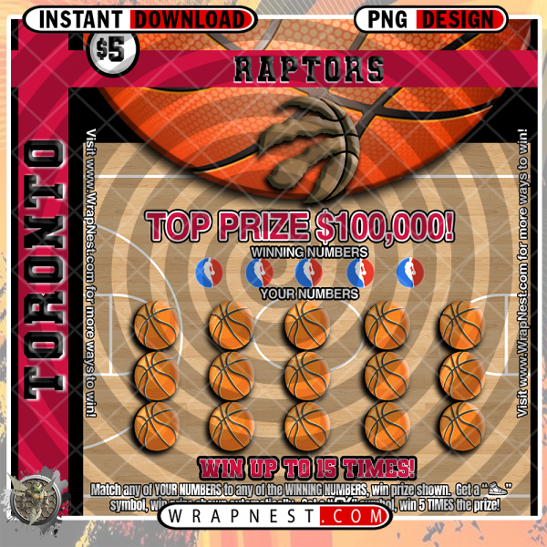 RAPTORS SCRATCH OFF WRAP