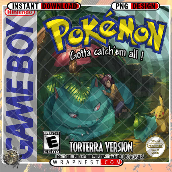 TORTERRA POKEMON GAMEBOY WRAP
