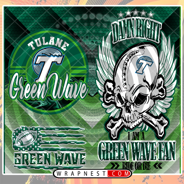 TULANE SKULL WRAP