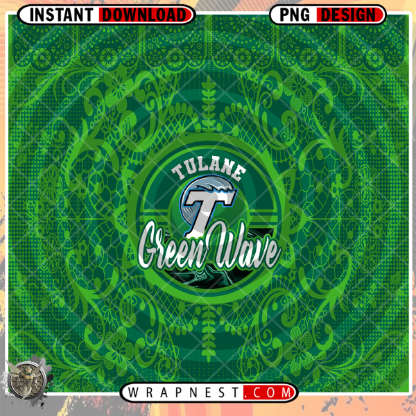 TULANE LACE & LOGO WRAP