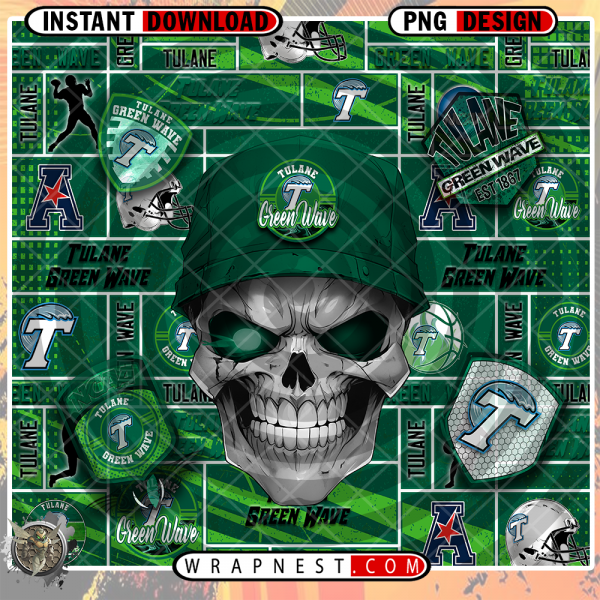 TULANE SKULL WRAP