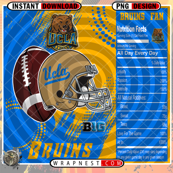 UCLA TEAM FAN SODA WRAP