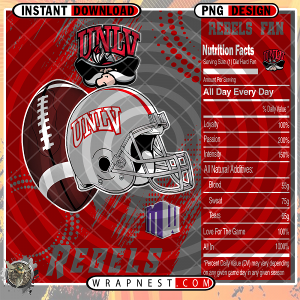 UNLV TEAM FAN SODA WRAP
