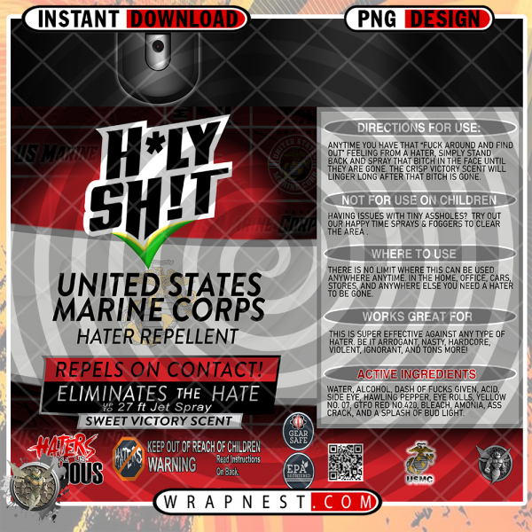 MARINE CORPS HOLY SHIT WRAP