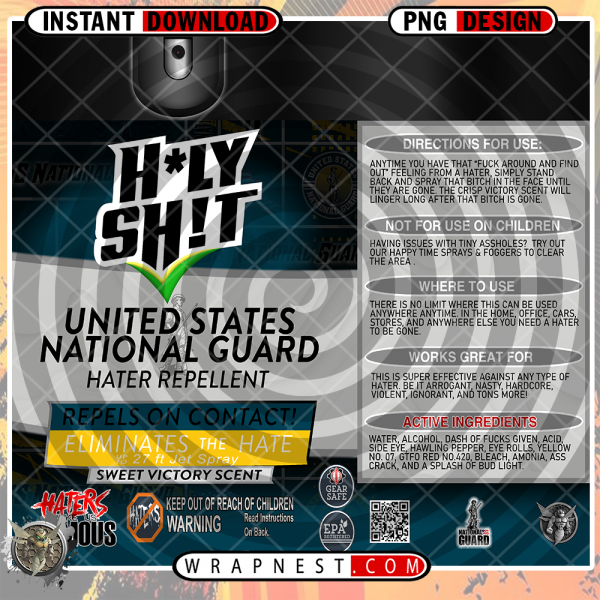 NATIONAL GUARD HOLY SHIT WRAP