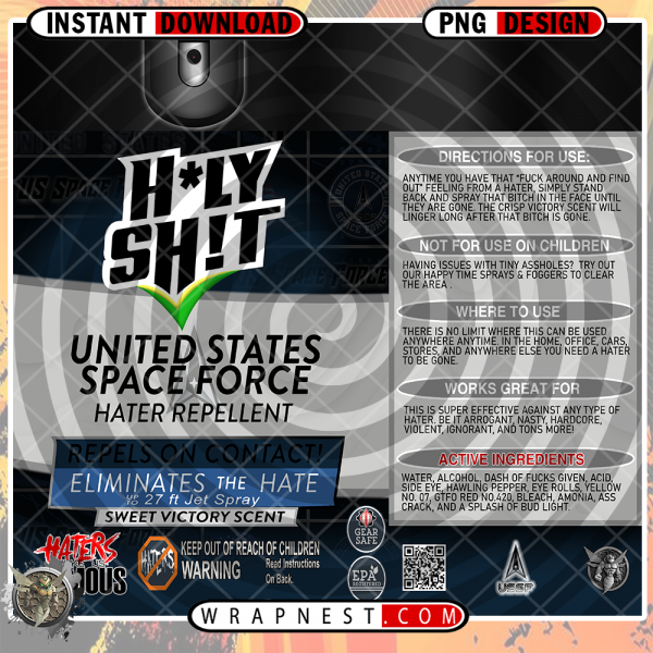 SPACE FORCE HOLY SHIT WRAP