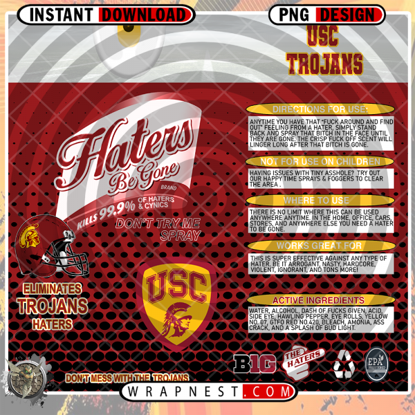 USC HATERS BE GONE WRAP