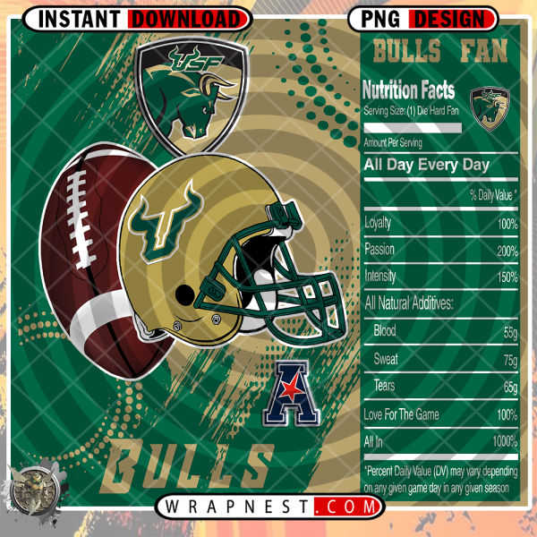 USF TEAM FAN SODA WRAP
