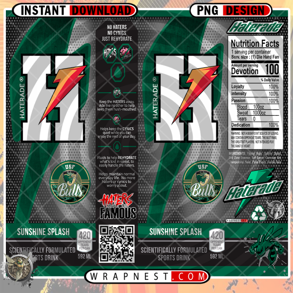 USF HATERADE WRAP