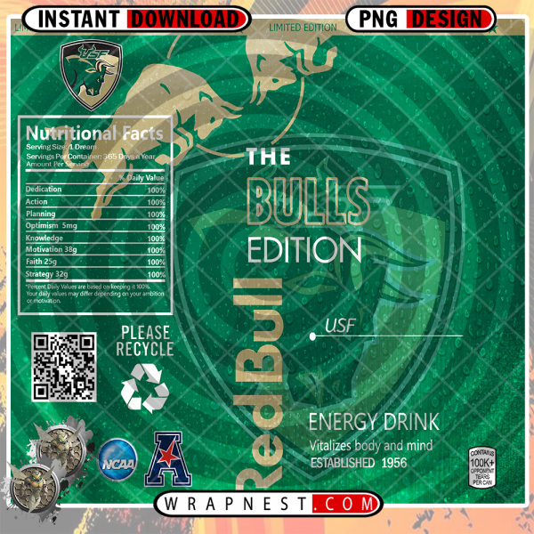 USF RED BULL WRAP
