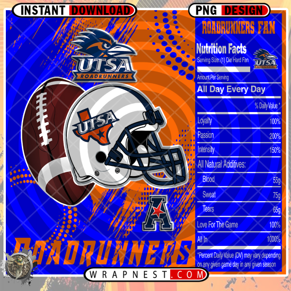UTSA TEAM FAN SODA WRAP