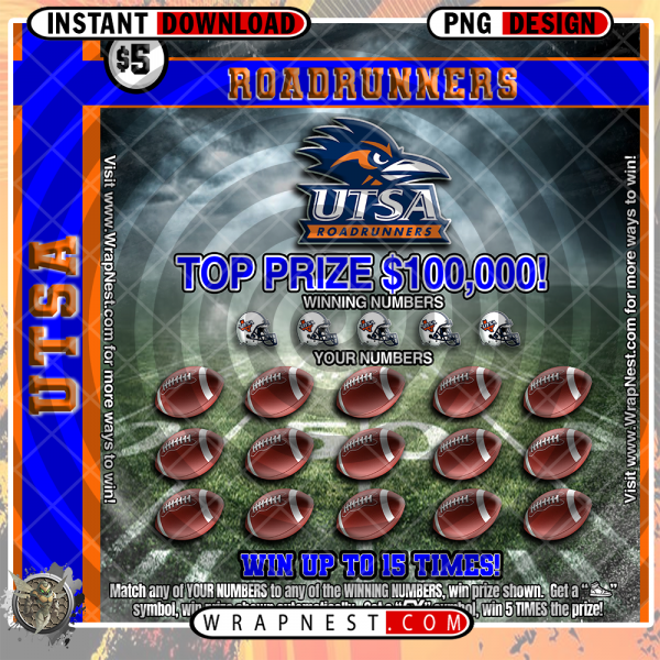 UTSA SCRATCH OFF WRAP