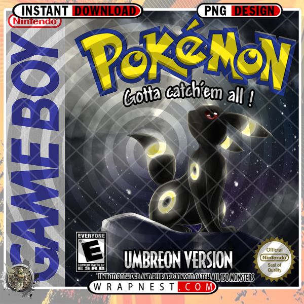 UMBREON POKEMON GAMEBOY WRAP