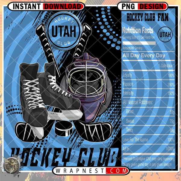 HOCKEY CLUB TEAM FAN SODA WRAP