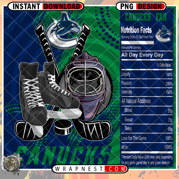CANUCKS TEAM FAN SODA WRAP