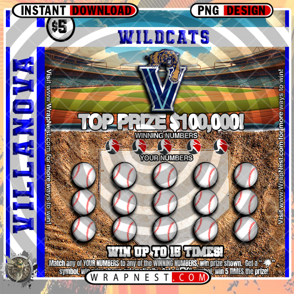 VILLANOVA SCRATCH OFF WRAP