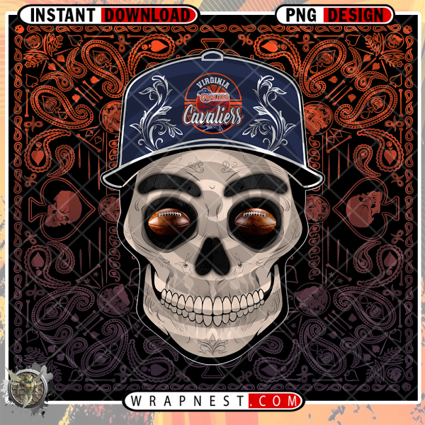 VIRGINIA SKULL HANDKERCHIEF WRAP