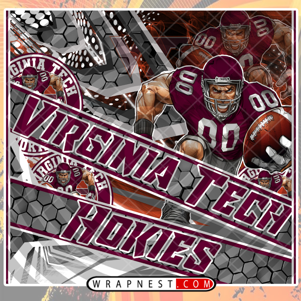 VIRGINIA TECH FATHEAD v2 WRAP
