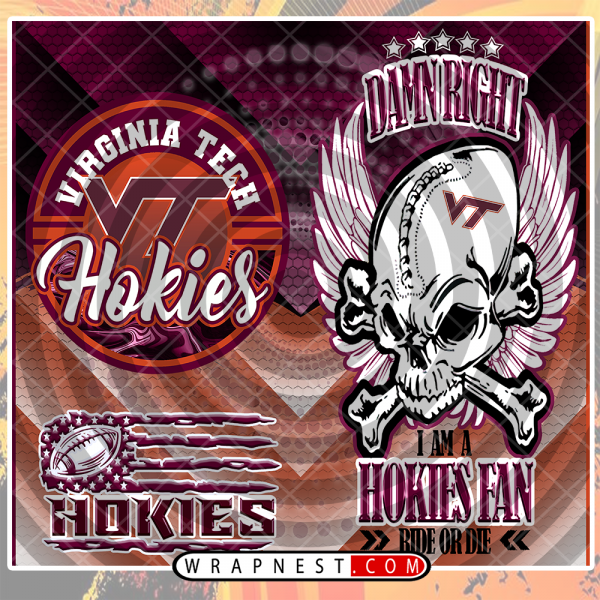 VIRGINIA TECH SKULL WRAP