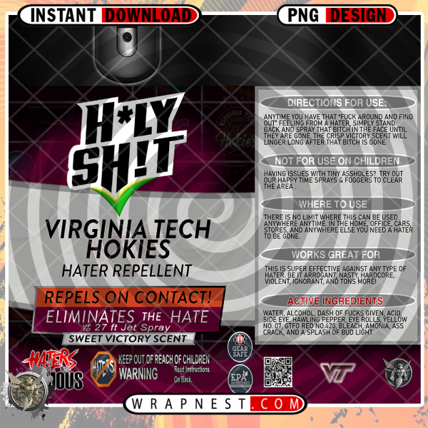 VIRGINIA TECH HOLY SH*T WRAP