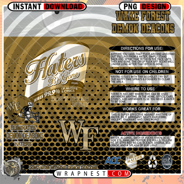 WAKE FOREST HATERS BE GONE WRAP