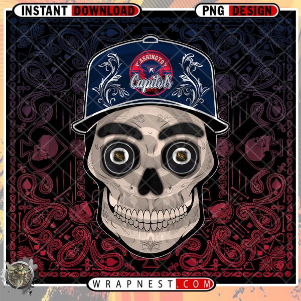 CAPITALS SKULL HANDKERCHIEF WRAP