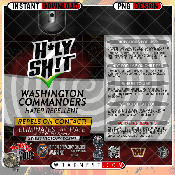 COMMANDERS HOLY SHIT WRAP