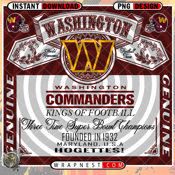 WASHINGTON COMMANDERS BUD WRAP v1