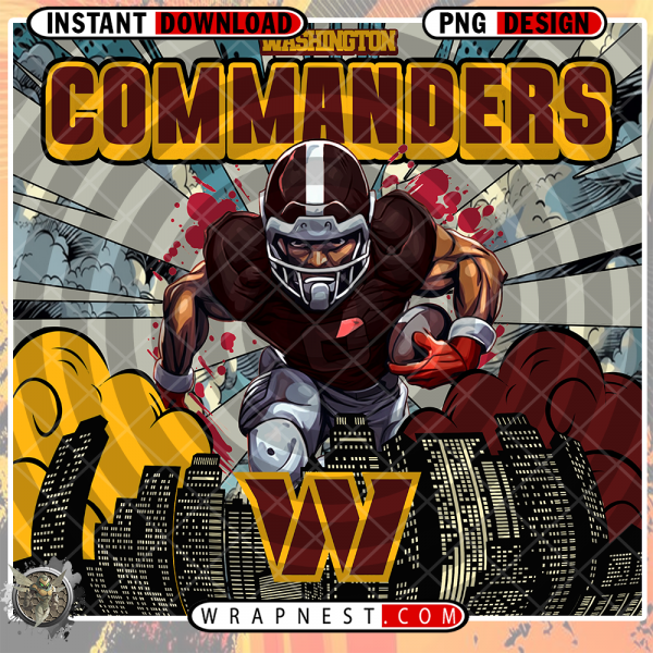 COMMANDERS COMIC BOOK STYLE WRAP