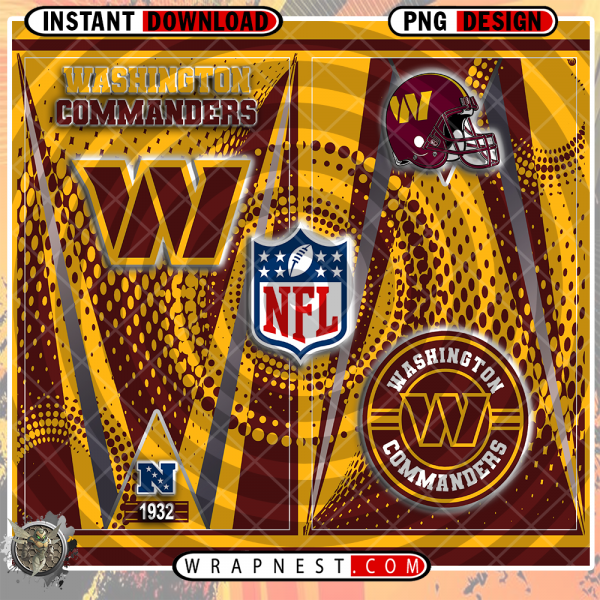 COMMANDERS TEAM LOGO WRAP