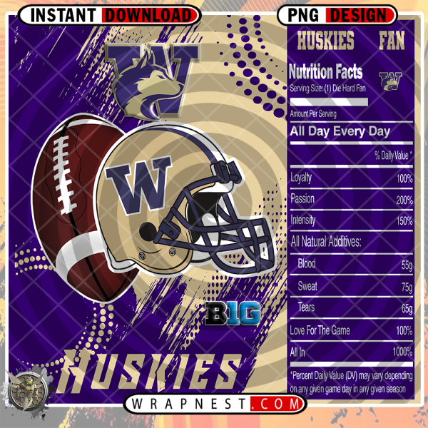 WASHINGTON TEAM FAN SODA WRAP