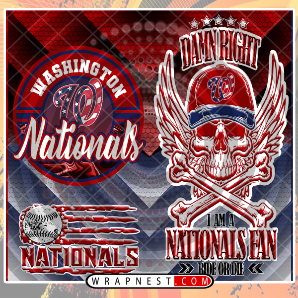 NATIONALS SKULL WRAP