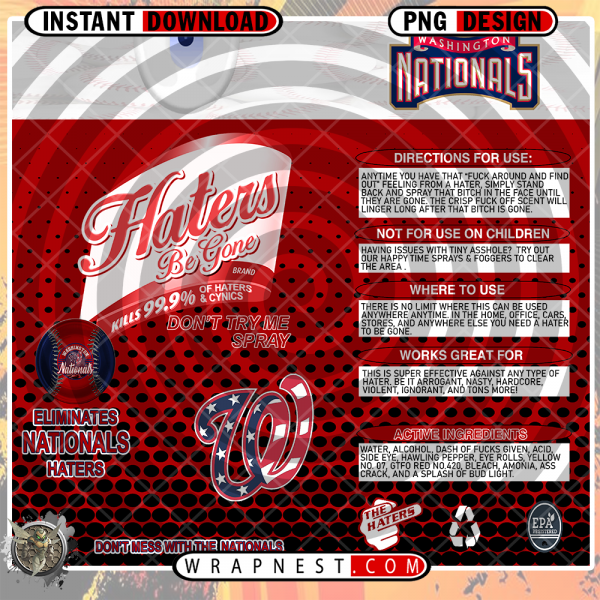 NATIONALS HATERS BE GONE WRAP