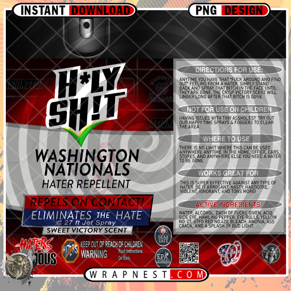 NATIONALS HOLY SHIT WRAP