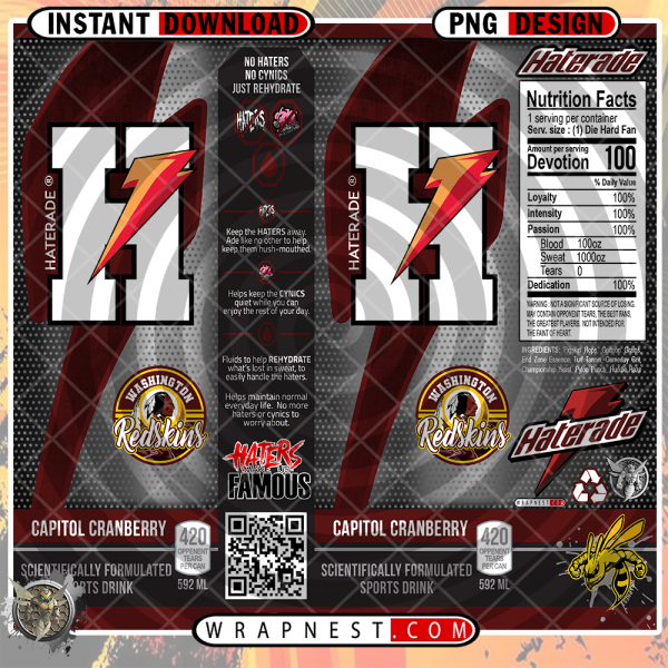 REDSKINS HATERADE WRAP
