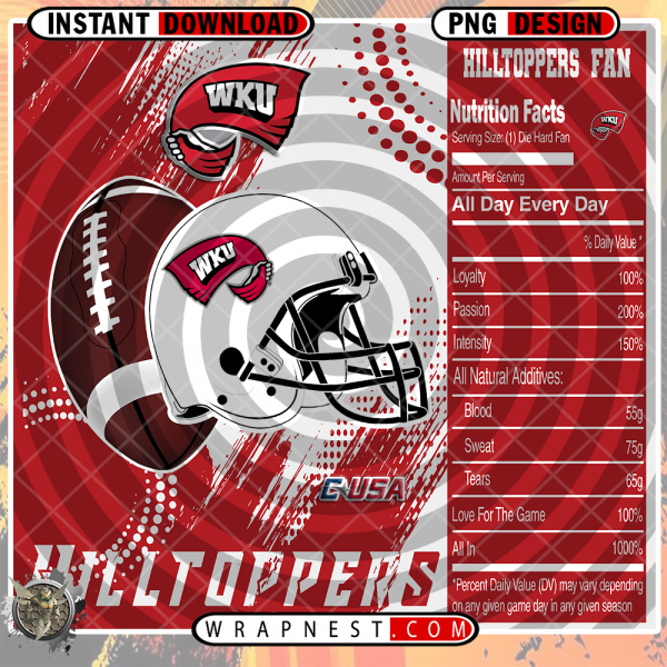WESTERN KENTUCKY TEAM FAN SODA WRAP